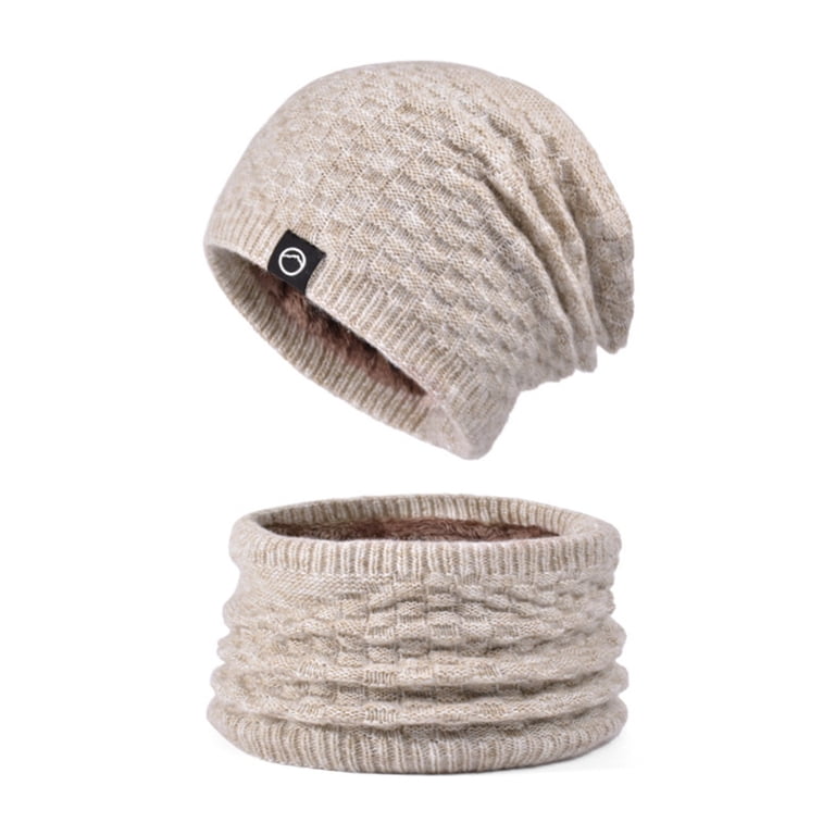 Winter Hats for Women Fleece Lined Beanie Knit Chunky Womens  display picture 3