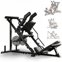 GARVEE 1200lb Leg Press Hack Squat Machine,3-in-1 Multifunctional Leg Machine with Linear Bearing Hack Squat & Leg Press Combo,Fits 1" & 2" Plates,Strength Training Lower Body