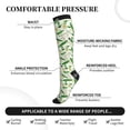thumbnail image 3 of Lsque Tulips Flowers Pattern Sport Compression Socks for Men & Women 15-20 mmHg Knee High Nurse Pregnant Running Medical and Travel Athletic, 3 of 6