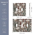 thumbnail image 4 of WOBOGO White Tulip Flowers 2-hole Switch Plates PC Flame Retardant Plastic Material Glossy Finish Smooth Touch 4.56x4.48x0.27in, 4 of 8