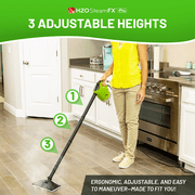 H2O STEAMFX PRO 2-in-1 Handheld and Floor Steam Cleaner Multi Surface