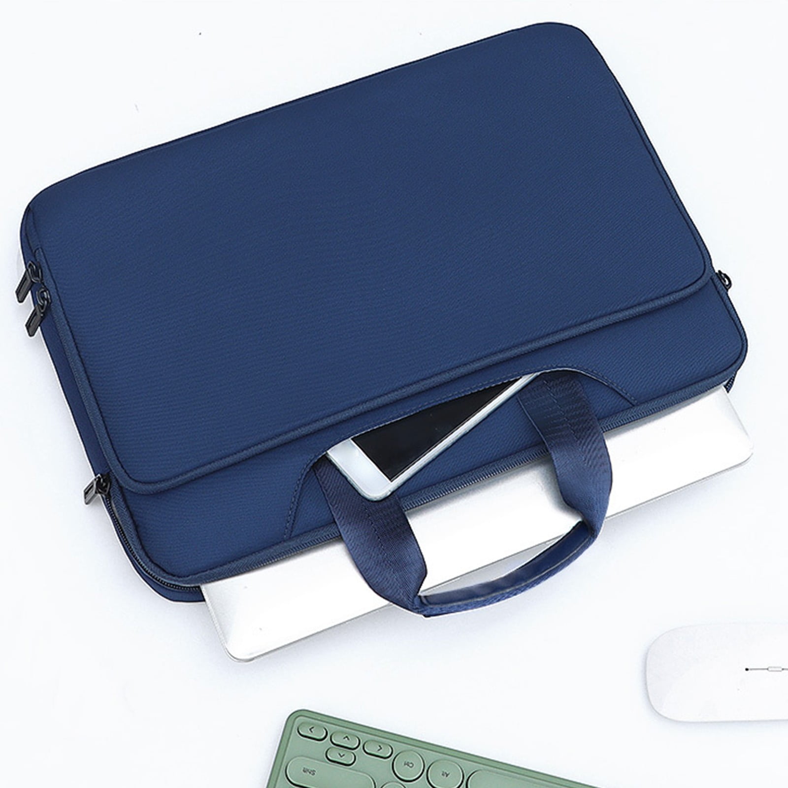 Multi Functional Laptop Bag for 15.6-16 Inch Laptops, Sturdy Waterproof Computer Bag with Velvet Lining, Anti-Scratch, Safe Storage for Laptops Tablets Phones, Travel Organizer, Fashionable Design