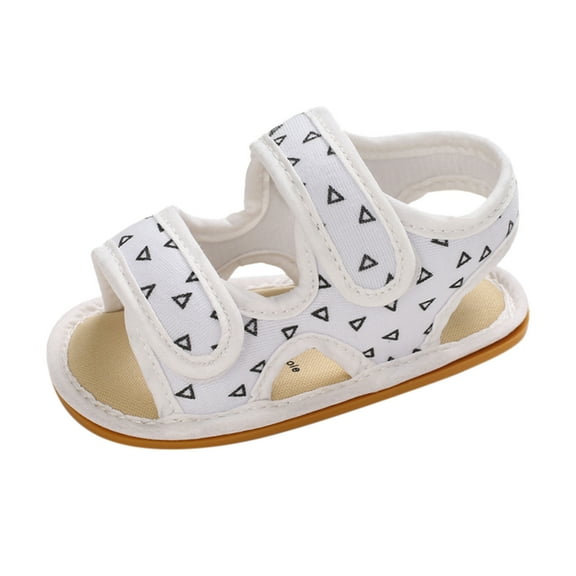 Baby Sandals Girls Shoes Boys Baby Flat Rubber Walking Sole Prewalker Sandals Soft Non- Baby Shoes 6 Months-12 Months