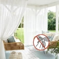 thumbnail image 6 of Outdoor Mosquito Netting for Patio - Extra Wide Mesh Bug Net Curtains for Porch, Lightweight Airy Screen for Balcony Gazebo Pergola Cabana, 236" W x 118" L Per Panel, 1 Panel, 6 of 6