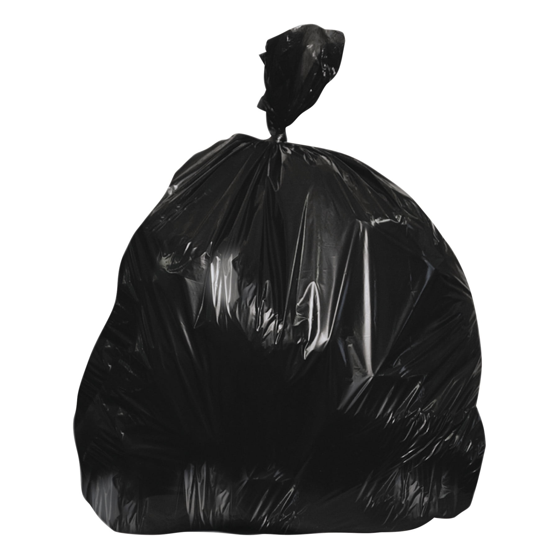 Heritage HighDensity Coreless Trash Bags, 60 gal, 17 mic, 38 x 60