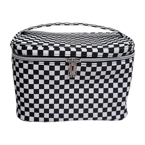 Portable Toiletry Bag Pencil Case Travel Organizer Storage Zipper Design Laundry Style B