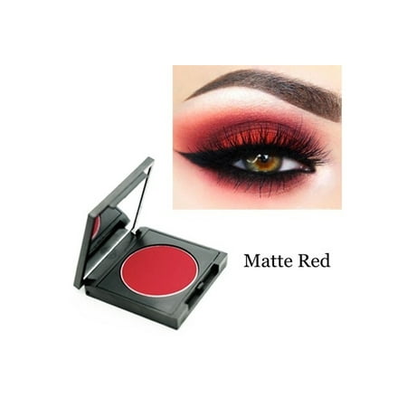 Matte Red Eyeshadow Easy To Wear Makeup Eye Shadow Cosplay Stage