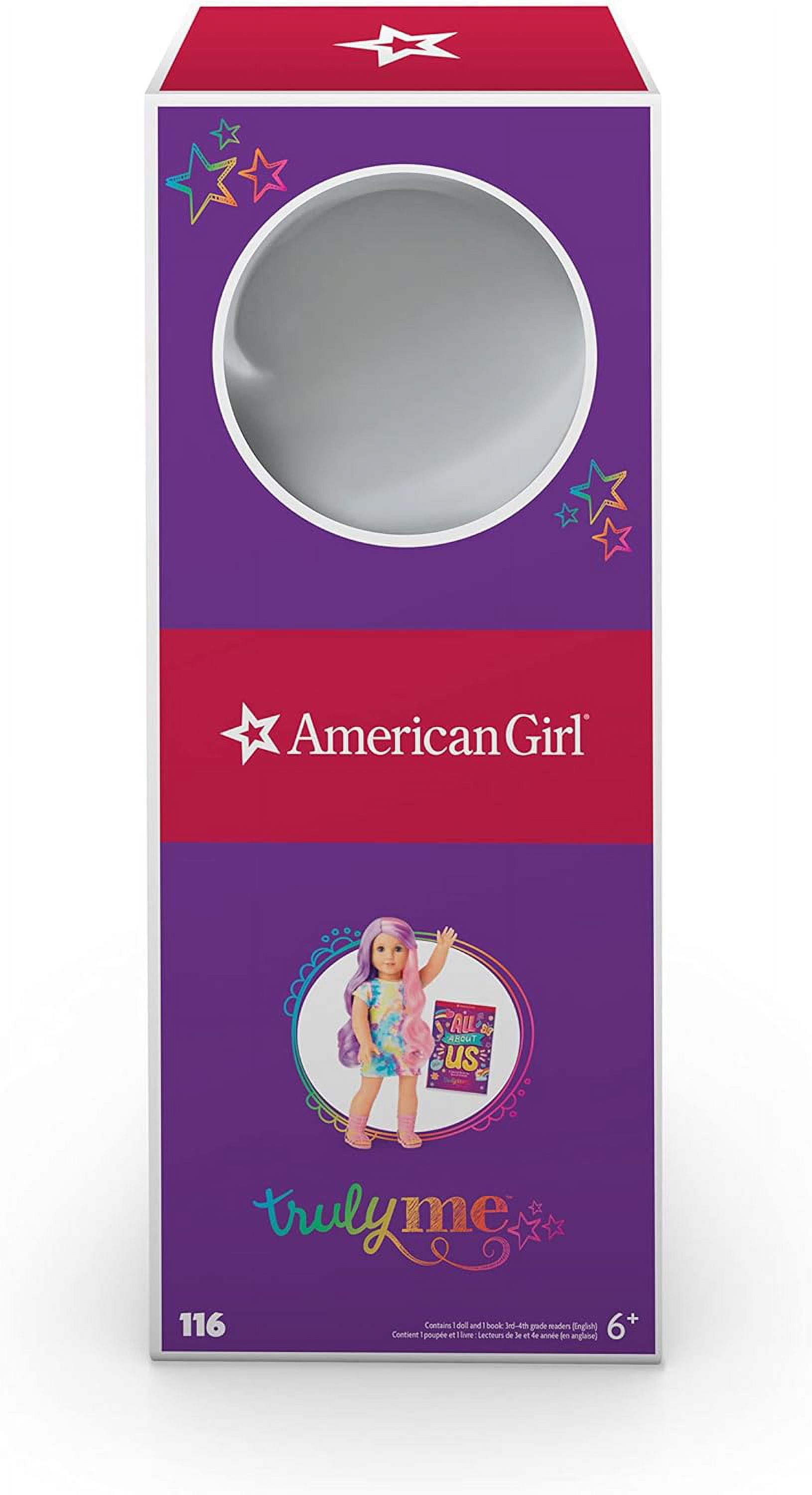 American Girl Doll #116 Pink Purple Hair Blue Eyes Light Skin Artsy Side Outfit Truly Me 18" DN116