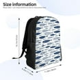 thumbnail image 4 of Fotbe Blue Fish Mochila de Viaje para Laptop, Mochila Ejecutiva Delgada y Resistente 15.6", 4 of 8