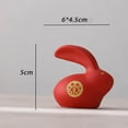 thumbnail image 1 of facefd Cute Rabbit Statue Animal Model for Bookshelf Decoration Birthday Gift 6cmx4.5cmx5cm single ear, 1 of 9