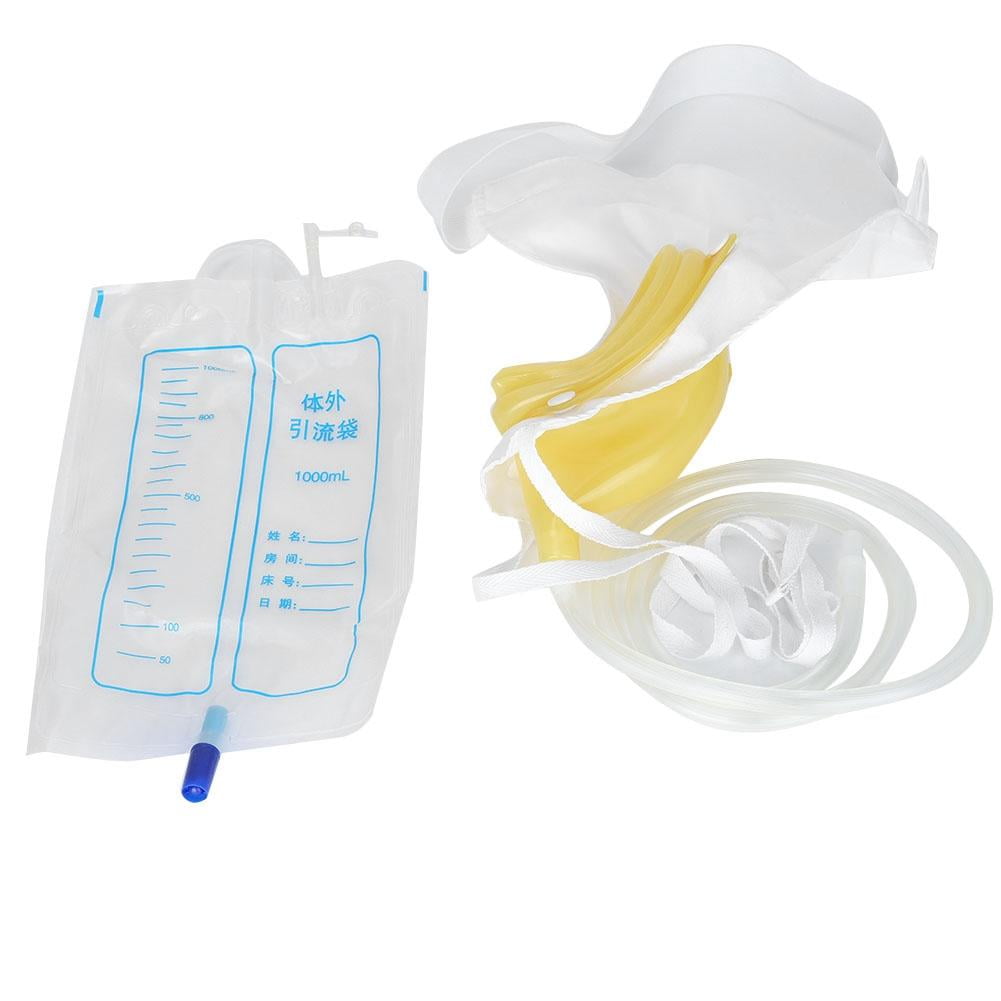 YLSHRF Older Urine Catheter Bags,Silicone Urine Collector Bag Adults Urinal with Urine Catheter