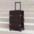 thumbnail image 5 of Uemuo Cardiogram and Heart Printed Washable Luggage Cover - Fashion Suitcase Protector Fits 18-32 Inch Luggage -X-Large, 5 of 9