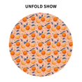 thumbnail image 4 of XMXT Waterproof Table Cloth, Juicy Orange Print Polyester Round Tablecloth for Dining Party Decor, 60 inches, 4 of 8