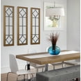 thumbnail image 7 of Kate and Laurel Brenham Rustic Windowpane Panel Wood and Metal Wall Plaques, Set of 2, Rustic Brown and Black, Chic Farmhouse Wall Decor, 7 of 7