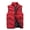 Red, variant on Men Winter Coat Fashion Male Casual Solid Coat Vest Stand Collar Sleeveless Zipper Fly Windbreaker Jackets Yellow XX-Large
