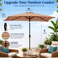 thumbnail image 5 of BrylaneHome 61/2' X 10' Oversized Rectangular Umbrella, 5 of 6