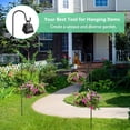 thumbnail image 3 of Greenidea 2 PCS Shepherds Hook Outdoor 35 inch 1/2 inch Thick Garden Shepherds Hook Metal Garden Stake with Hooks Lantern Stick Shepherds Hooks for Solar Lights Lanterns Bird Cages Weddings Plant Bask, 3 of 9