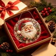 thumbnail image 4 of Christmas Pearl Diamond Art Hanging Ornament Kit, Santa Sun Catcher Ornament, 10in Shaped Acrylic & Pearl Diamond Art Kit for Adult Beginner, Christmas Decor Gift for Home Door Wall Decor, Shape E, 4 of 9