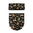 thumbnail image 5 of FORUDESIGNS Butterfly Mushroom Book Pattern 2 Pack Toilet Lid Cover and Toilet Tank Lid Cover Universal Toilet Seat Cozy Decoraction Fits Most Round Elongated and Oblong Lids, 5 of 8