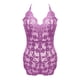thumbnail image 2 of Gibobby Lencería sexy para mujer Lenceria Sexy Mujer Bikini Push Up Bustier Top + Braga Alta G String Clubwear Conjunto de Lencería(Morado, G), 2 of 5