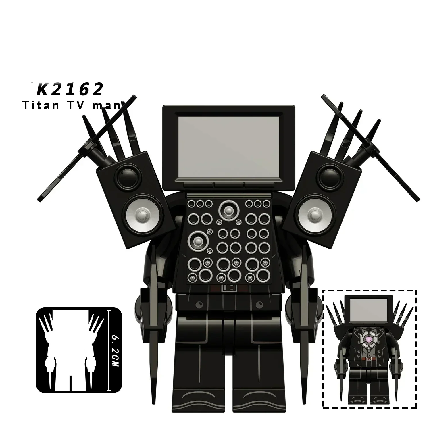New KDL SWAT Skibidi Toilet Man Figures Anime Block Toys TvMan