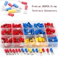 thumbnail image 2 of Terminales eléctricos de crimpado, 280 Terminales eléctricos aislados, Conectores eléctricos de crimpado, Terminales planos/hembra/de pala JAMW Sencillez, 2 of 5