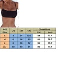 thumbnail image 2 of Women Bandage Bikini Tops Push-up Plain Swimwear Swimsuit Beach Bathing Top, 2 of 5