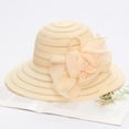 thumbnail image 4 of Kentucky Organza Wide Brim Sun Hat for Women Summer Derby Hats for Tea Party Bowler Cap, 4 of 4