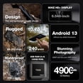 thumbnail image 2 of Cell Phone AGM H6 LITE 6.56'' 4GB RAM 128GB Android 13 4G, 2 of 5