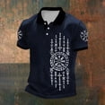 thumbnail image 2 of CONROSES Mens Short Sleeve Polo Shirts Viking Mythology Graphic Y2K Collared Polo Shirt for Men Casual Golf Shirts, 2 of 3
