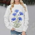 thumbnail image 2 of PENGXIANG Femmes Sweat-Shirt à Manches Longues Imprimé O Col Pull en Vrac Sweat-Shirt d'Automne, 2 of 4