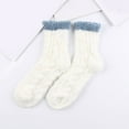 thumbnail image 7 of Christmas Compression Socks for Women Winter Warm Wool Comfortable Super Soft Funny Fuzzy Socks White, 7 of 7