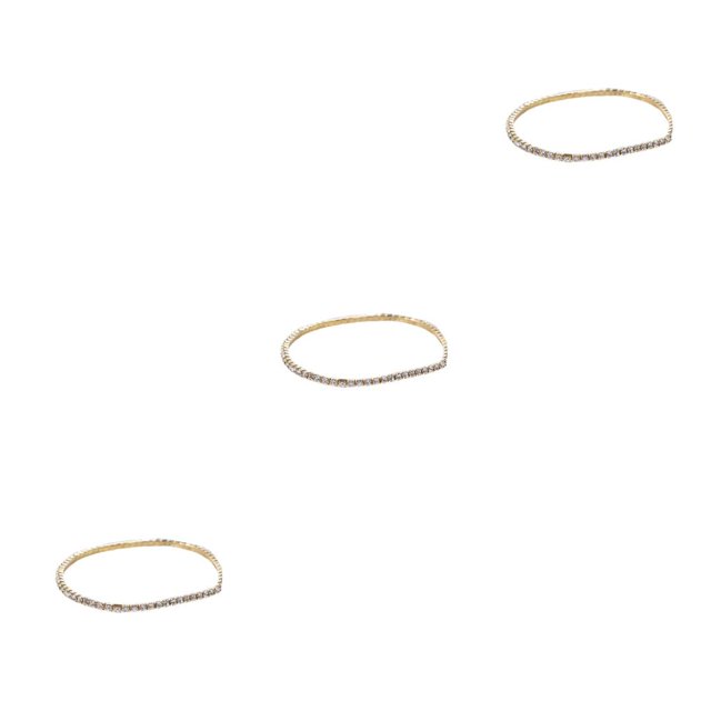 Tobilleras Jumpingount Brillo Diamante de imitación Oro Plata Joyería Regalos del Día de San Valentín