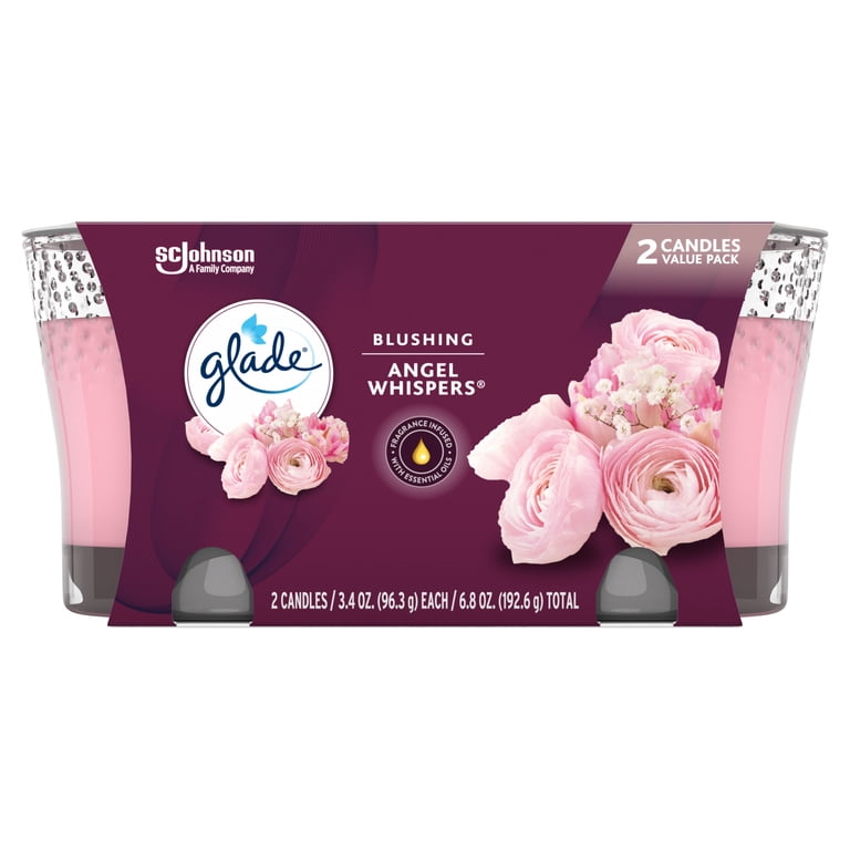 Glade Candle, Fragrance Infused with Essential Oils, Angel
