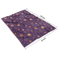 thumbnail image 4 of Purple Sun Star Circle Pattern Blanket,Comfortable Soft Flannel Throw Blanket,All Season,Warm Lightweight Blankets for Sofa Bed Couch Living Room Chair,40"x50", 4 of 4