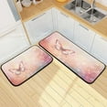 thumbnail image 7 of GZHJMY Kitchen Rugs 2 Piece Waterproof Non Slip Kitchen Mat Colorful Butterfly Kitchen Rug Set for Sink Office Kitchen Cafe, 19.7"x47.2"+19.7"x27.6" Carpet Runner, 7 of 7