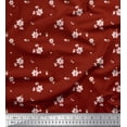 thumbnail image 1 of Soimoi Cotton Duck Fabric Leaves & Magnolia Floral Decor Fabric Printed Yard 42 Inch Wide, 1 of 3