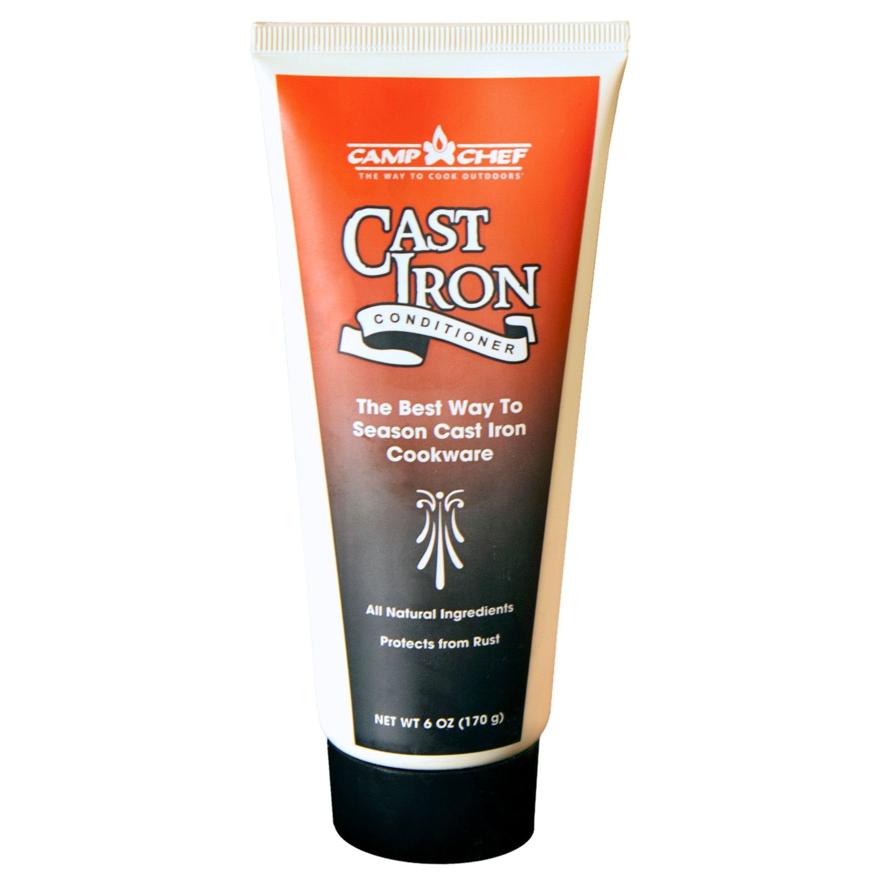 Camp Chef All-Natural Cast Iron Care - 6oz Palm Oil Seasoning Conditioner  for Skillets, Pans, and Dutch Ovens