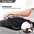 thumbnail image 4 of FKELYI 2 Piece Office Chair Covers with Arm Rest Covers for Home Decor Washable Computer Chair Slipcover Desk Chair Protector for Backrest & Cushion, Pink Butterfly Print, 4 of 7
