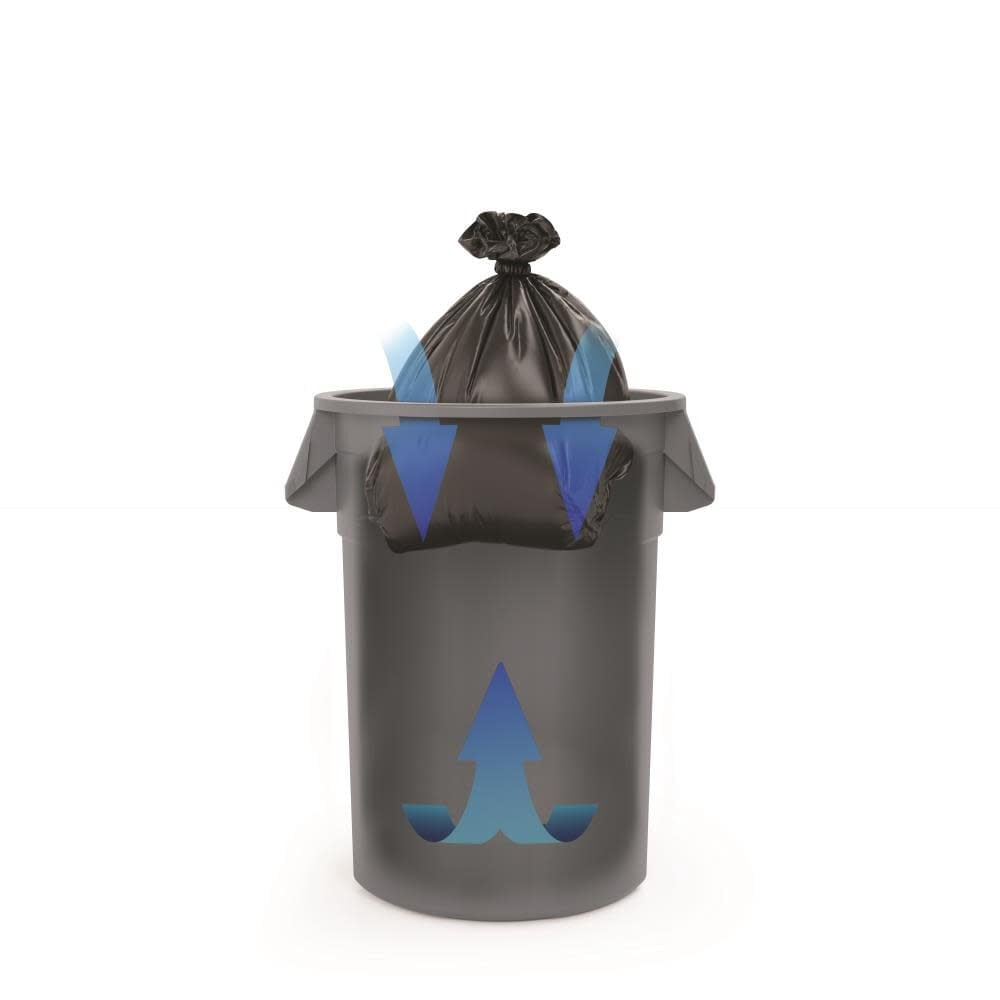 Suncast® Commercial Oval HDPE Utility Trash Can, 44 Gallons, Gray