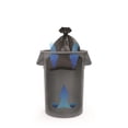 thumbnail image 2 of Suncast® Commercial Oval HDPE Utility Trash Can, 44 Gallons, Gray, 2 of 3