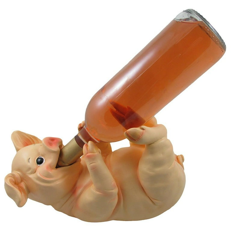Pig wine bottle holder sale