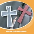 thumbnail image 3 of FRCOLOR 3pcs Diy Silicone Cross Keychain Mold For Resin Epoxy Casting Molds Cross Shaped Pendant Mold Cross Shaped Charms Crafts Making Mold, 3 of 8