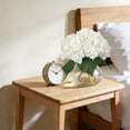 thumbnail image 2 of Artificial Hydrangea Floral Arrangement in Clear Glass Vase – Lifelike Silk Flowers with Real Touch, UV Resistant, No Maintenance, Ideal for Indoor Home, Office, Wedding or Table Centerpiece Decor, 2 of 7