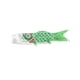 thumbnail image 2 of Bandera Koinobori, manga de viento de carpa japonesa, bandera de pez, cometa, decoración colgante, koi japonés Verde, 2 of 9