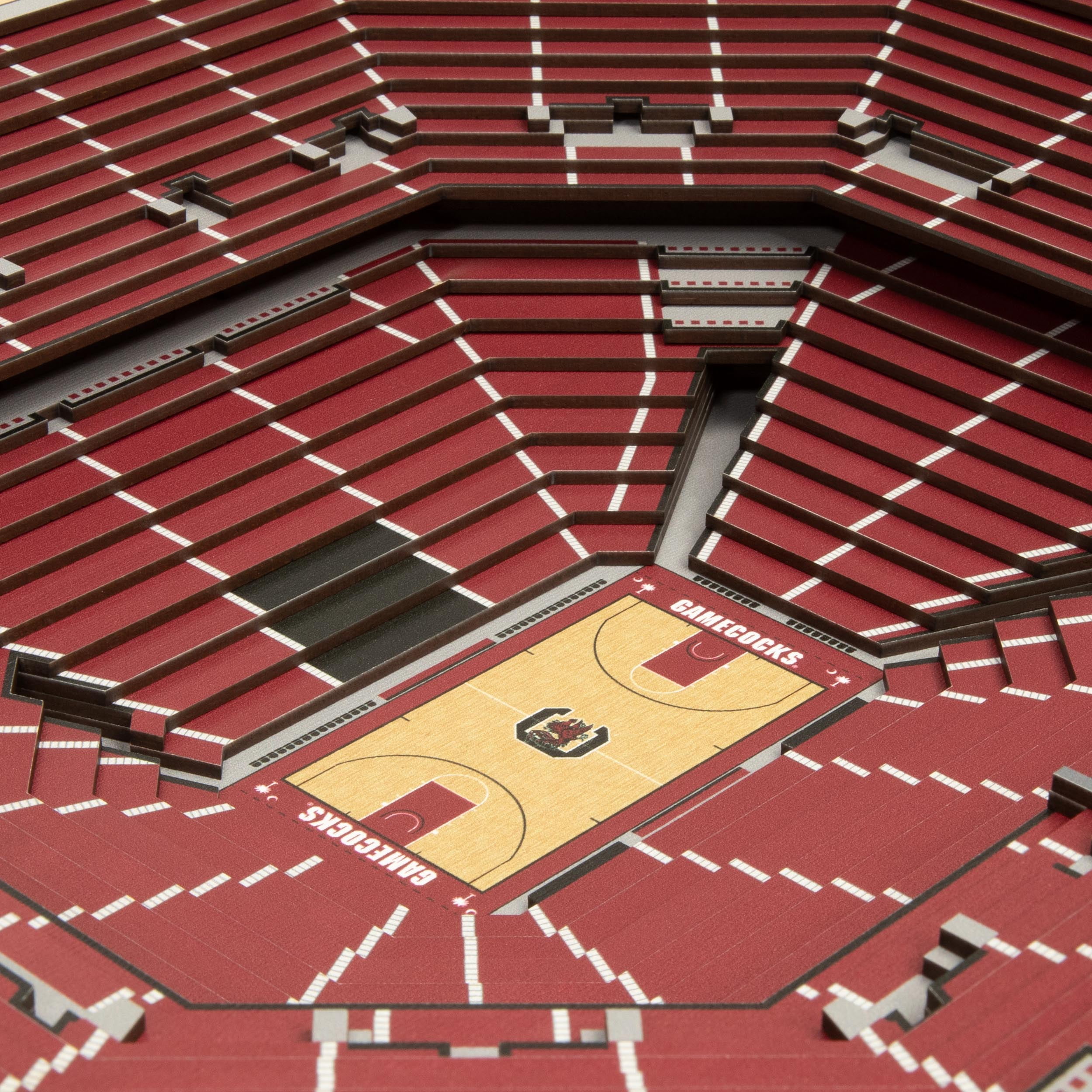 YouTheFan NCAA S Carolina Gamecocks BB 25-Layer Stadiumview Wall Art