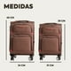thumbnail image 4 of Juego de 2 Maletas de Viaje de Tela 18" y 15"  Equipaje con Ruedas y Asa Extensible, Maletas Ligeras y Resistentes para Cabina o Mano, Ideales para Viajar en Aerolínea o Fin de Semana, 4 of 5