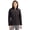 Black, variant on LCO00064 Evoke Hybrid Softshell Recycled Full Zip Womens Hooded Jacket-Concrete-XL