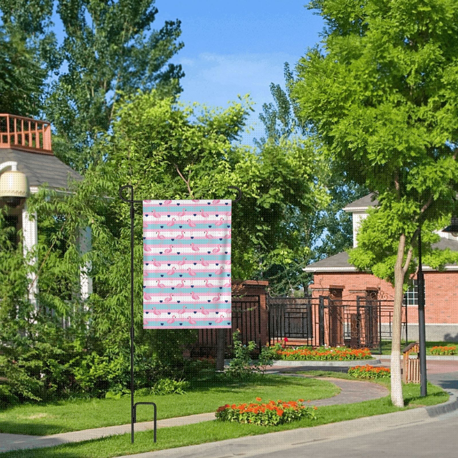 thumbnail image 6 of Easygdp Flamingo1 Garden Flag Yard Flag Welcome Flag, Double-Sided, Weather Resistant for Outdoor Decor -, 6 of 9