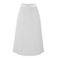 thumbnail image 4 of Robes d'Été Taille Haute Jupe Midi en Chiffon à Volants Longueurs Longues Robe Blanche TG, 4 of 4